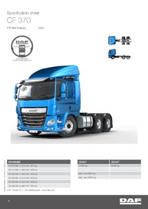 Tractoras DAF CF 480 FTT SLEEPER CAB