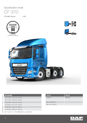 Tractoras DAF CF 480 FTG SC