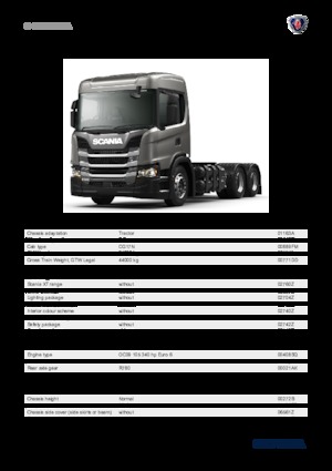 Tractoras Scania G 340 A6x2NA