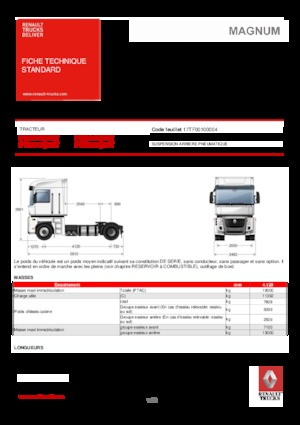 Tractoras Renault MAGNUM 440.19 4X2 T