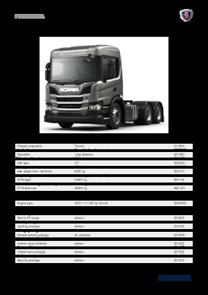 Tractoras Scania P 220 A6x2NA