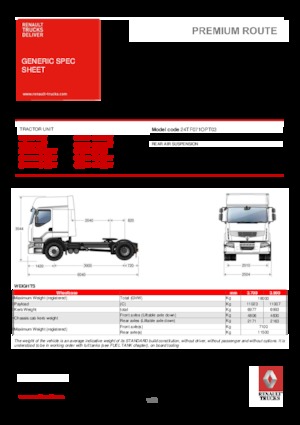 Tractoras Renault PREMIUM 430.19 4X2 LD T OPTIFUEL