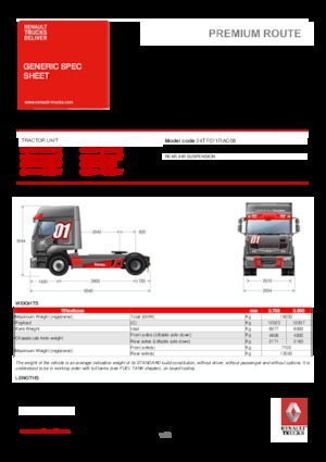 Tractoras Renault PREMIUM 460.19 4X2 LD T TRUCK RACING