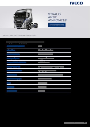 Tractoras Iveco STRALIS ARTIC AS440S42TX/P