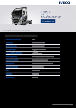Tractoras Iveco STRALIS ARTIC AS440S46T/P XP