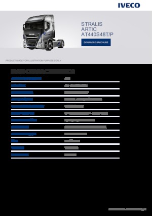 Tractoras Iveco STRALIS ARTIC AT440S48T/P