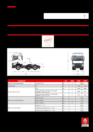 Tractoras Renault T 430.26 6X2 T TAG E6