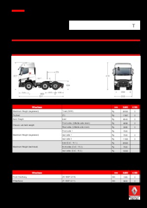 Tractoras Renault T 460.26 6X2 TML E6