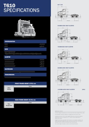 Tractoras Kenworth T610 Day Cab MX 15 6x4