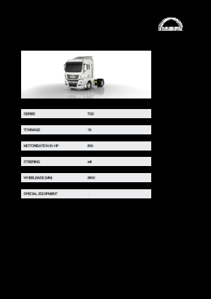Tractoras MAN TGX 18.500