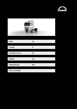 Tractoras MAN TGX 18.580