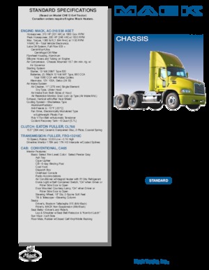 Tractoras Mack VISION CA65 Conventional CXN603 AC-460P ASET 6x4