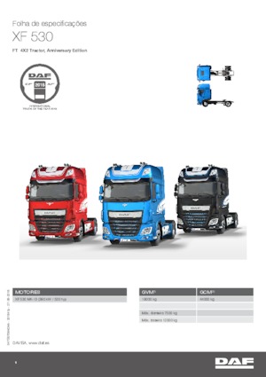 Tractoras DAF XF 530 FT , Anniversary Edition SSC