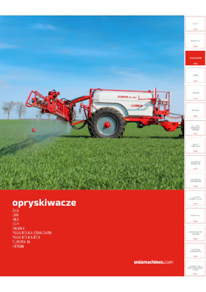 Pulverizadoras remolcables Unia Europa XL 3027