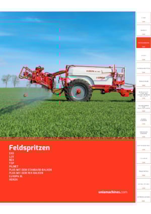 Pulverizadoras remolcables Unia Plus 2018