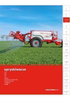 Pulverizadoras remolcables Unia Plus 2018