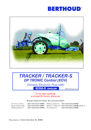 Pulverizadoras remolcables Berthoud TRACKER 3200 