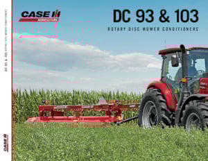 Segadoras remolcables discos con acondirionadores Case IH DC103