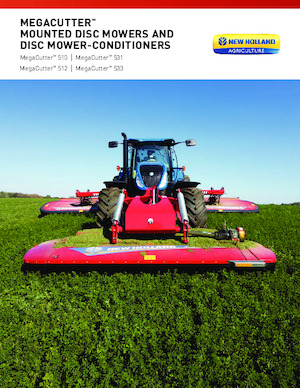 Segadoras remolcables discos con acondirionadores New Holland MegaCutter 533