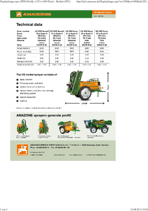 Pulverizadoras remolcables Amazone UG 2200 Super (15)