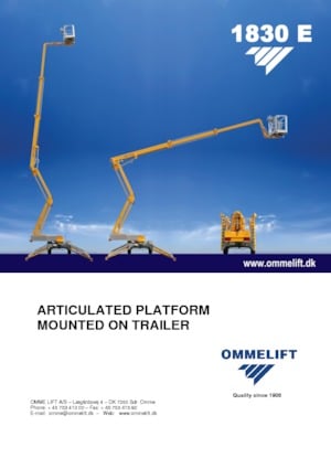 Plataformas elevadoras articuladas sobre camión OMMELIFT 1830 EX