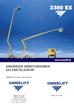 Plataformas elevadoras articuladas sobre camión OMMELIFT 2300 EX