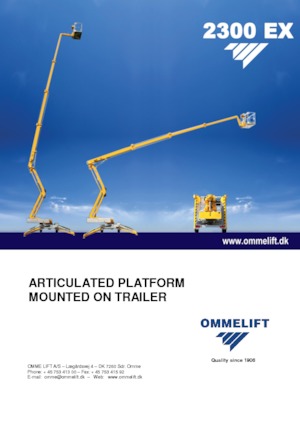 Plataformas elevadoras articuladas sobre camión OMMELIFT 2300 EX