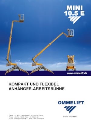 Plataformas elevadoras articuladas sobre camión OMMELIFT Mini 10.5 E