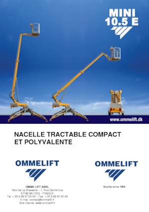 Plataformas elevadoras articuladas sobre camión OMMELIFT Mini 10.5 E