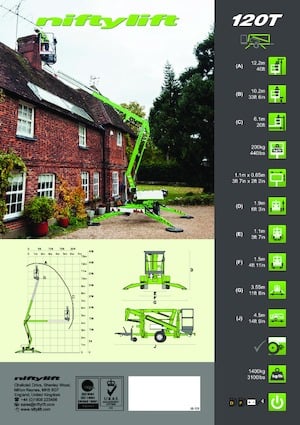Plataformas elevadoras articuladas sobre camión Niftylift NL 120 T