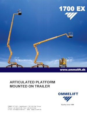 Plataformas elevadoras articuladas sobre camión OMMELIFT 1700 EX