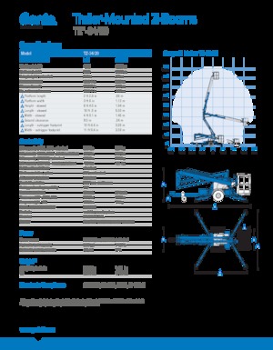 Plataformas elevadoras articuladas sobre camión Genie TMZ 34/20 DC