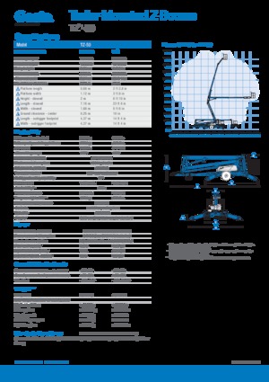 Plataformas elevadoras articuladas sobre camión Genie TMZ 50/30