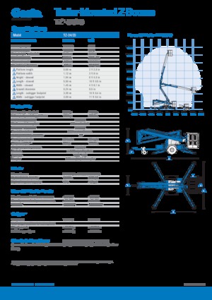 Plataformas elevadoras articuladas sobre camión Genie TZ34/20