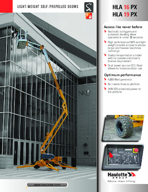 Plataformas articuladas de ruedas Haulotte HLA16 PX