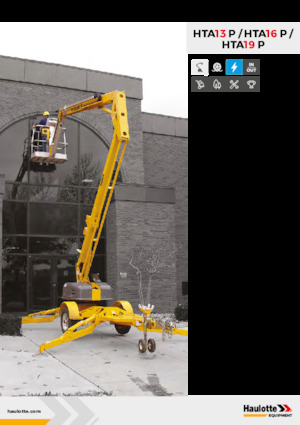 Plataformas elevadoras articuladas remolcables Haulotte HTA16 P
