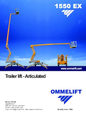 Plataformas elevadoras articuladas sobre camión OMMELIFT 1550 EX