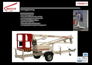 Plataformas elevadoras articuladas remolcables Matilsa Parma 12