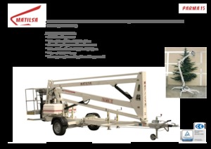 Plataformas elevadoras articuladas remolcables Matilsa Parma 15