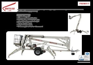 Plataformas elevadoras articuladas remolcables Matilsa Parma 17
