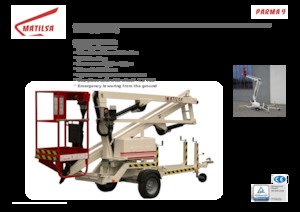 Plataformas elevadoras articuladas remolcables Matilsa Parma 9