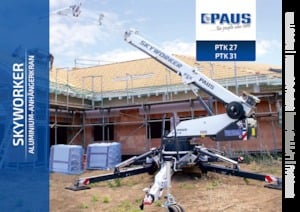 Plataformas elevadoras articuladas remolcables Paus PTK 31