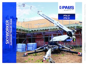 Plataformas elevadoras articuladas remolcables Paus PTK 31