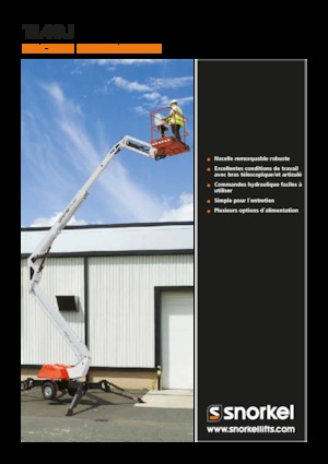 Plataformas elevadoras articuladas sobre camión Snorkel TL49J