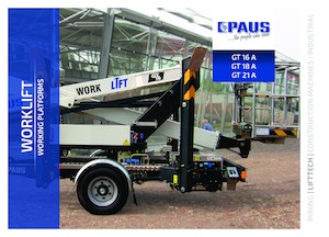 Plataformas elevadoras articuladas remolcables Paus Worklift GT 21 A