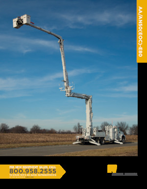 Plataformas elevadoras articuladas remolcables Altec AN50-E80