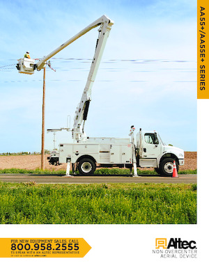 Plataformas elevadoras articuladas remolcables Altec AA55E+