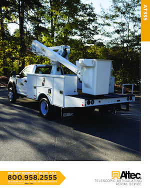 Plataformas elevadoras articuladas remolcables Altec AT335