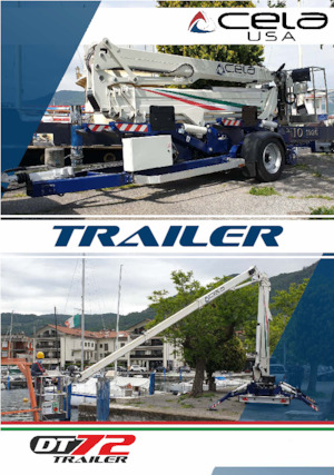 Plataformas elevadoras articuladas remolcables CELA DT-72