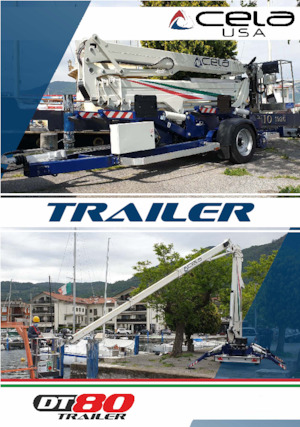 Plataformas elevadoras articuladas remolcables CELA DT-80